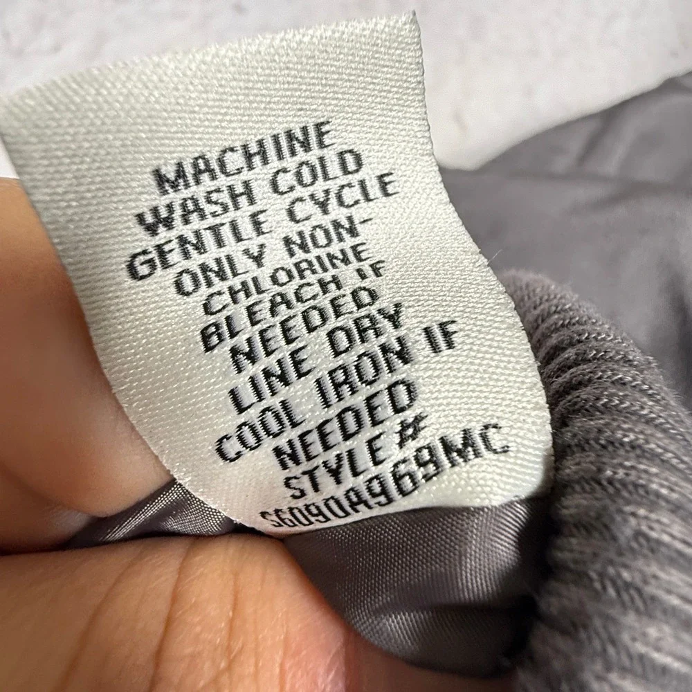 Madden Girl Kids Puffer Vest Gray Full Zip Quilted Sleeveless Jacket Large